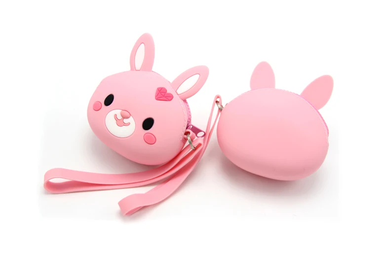 Silicone Coin Purse Key Holder Wallet Case Rubber Money Pouch Coin Purse Keychain