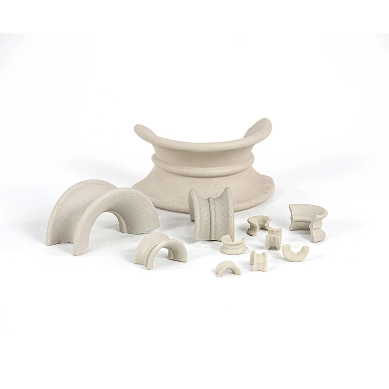 Acid Resistant 50mm Ceramic Intalox Saddle Price For Drying Tower Packing Ceramic Intalox Saddle Rings