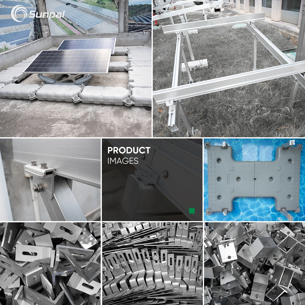 Sunpal Solar Panel Bracket Landscape Structure Floating Pv System For Lake