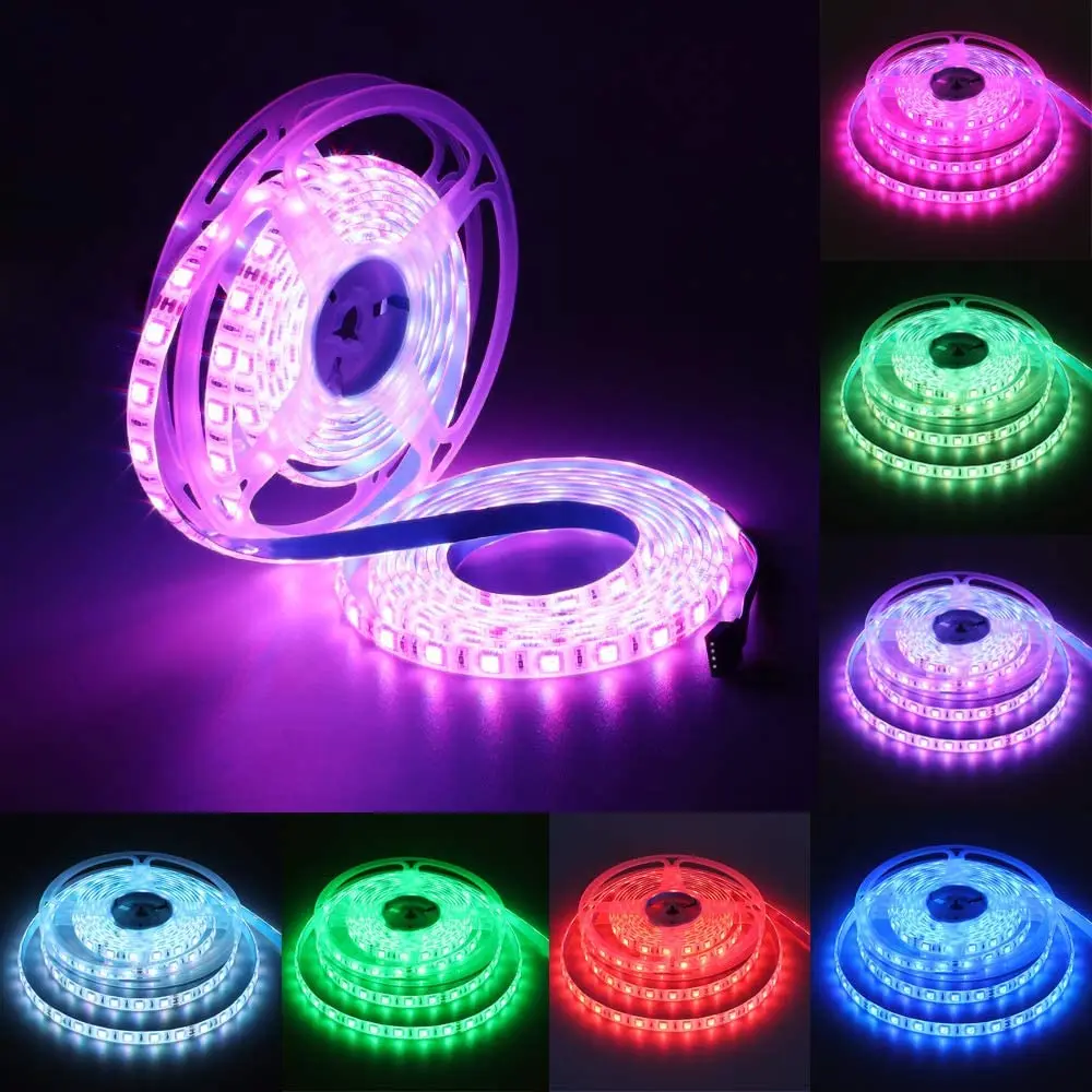 Красивые декоративные светодиодные светильники smd 5050 rgb Led 24 в 12 В цветная