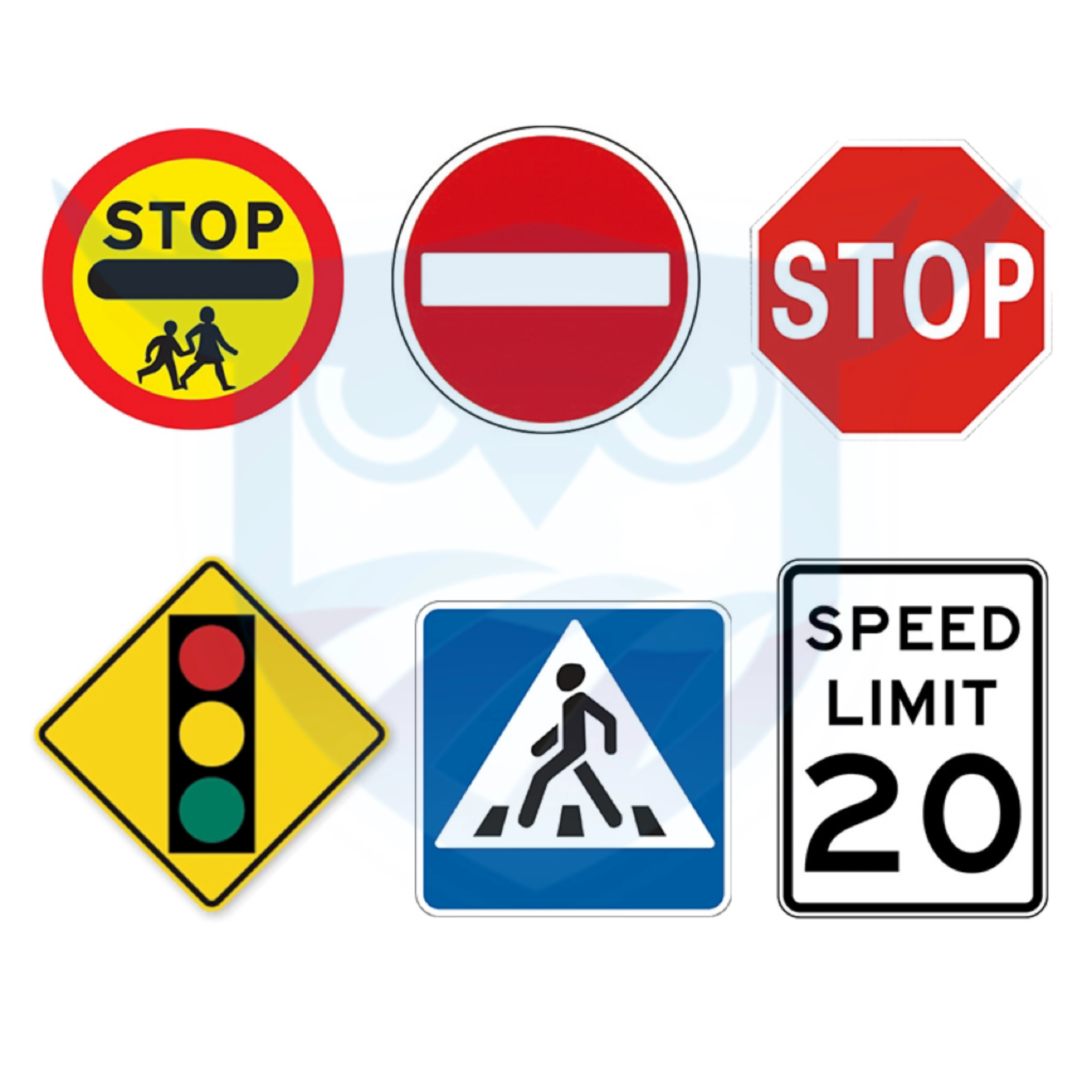 Custom Traffic Road Safety Stop Sign Aluminum Reflective Crossing Signs