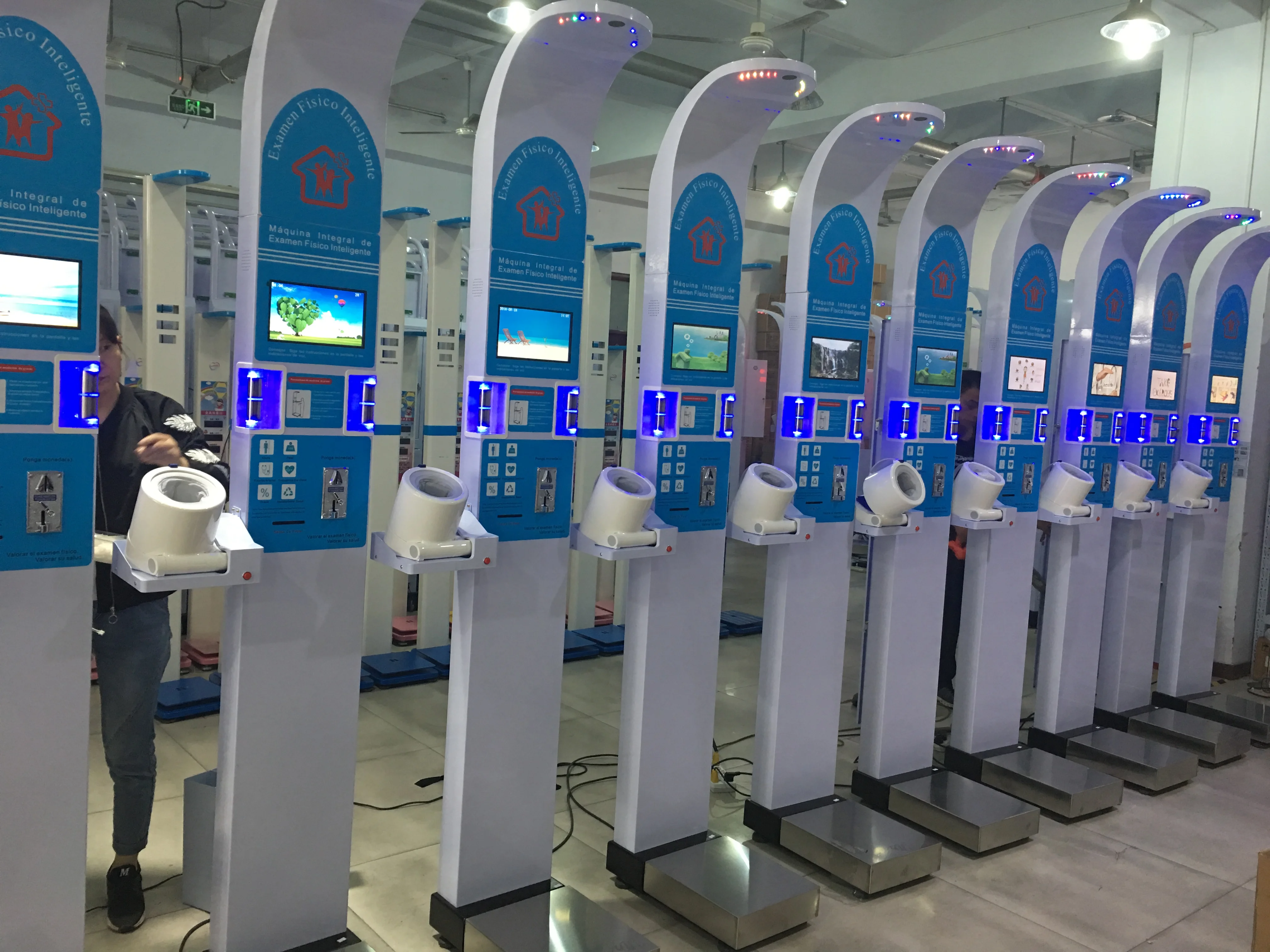 Self health vending machine BMI Body Height Weight Scale Body Fat Analyser Coin weighing machine