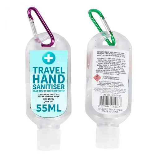 1.69oz Travel Size Portable Moisturizing keychain Hand Sanitizer for School