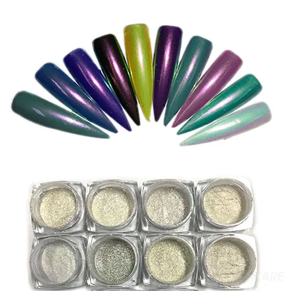 Sephcare, оптовая продажа, цветные хромированные Порошковые пигменты для дизайна ногтей