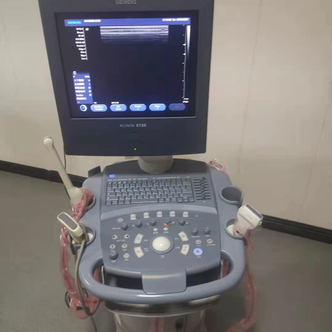 Fairly Used and good price Siemens Acuson X150 trolley color doppler with convex + linear + TVS probes