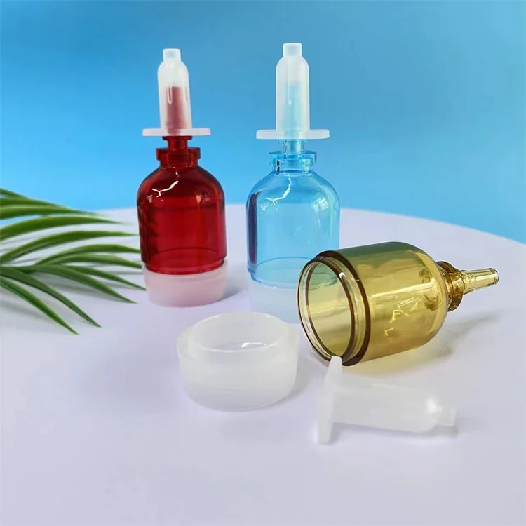Custom Portable 10ml 15ml hanging bottle dropper serum hyaluronic ampoule press sub-packaging oil bottle