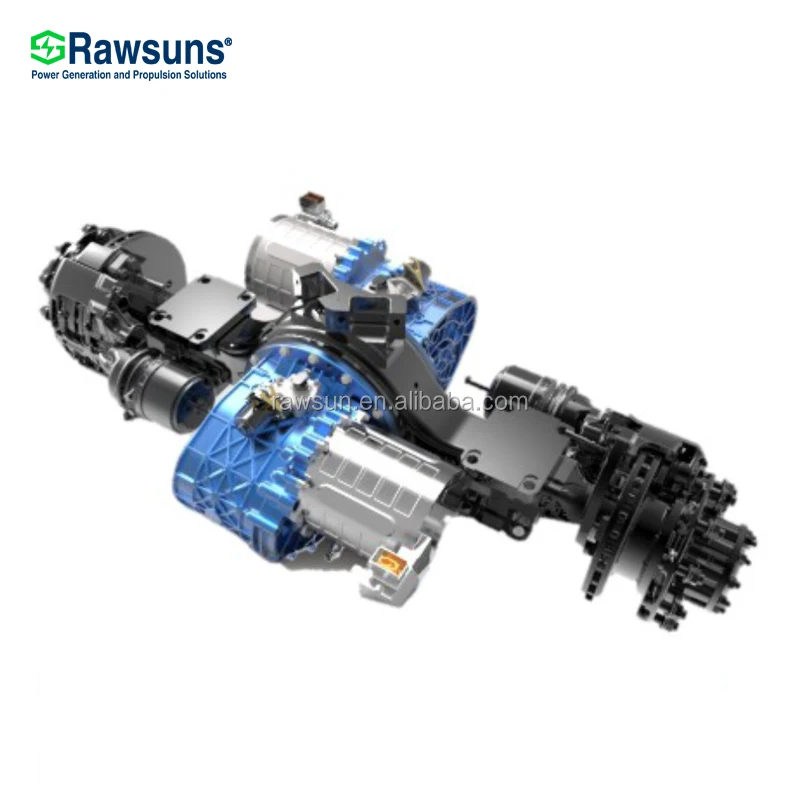 Electric axle with traction motor transmission speed reducer for 18 tons electric sanitation vehicle garbage truck sprinkler