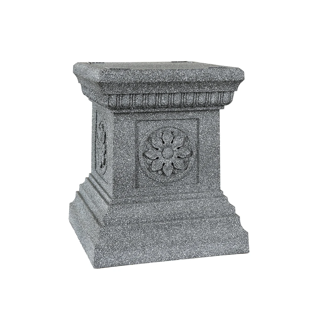 Roman style outdoor garden pp plastic column for flower pot