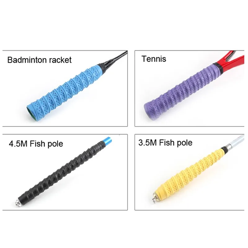 New Arrival Tennis Overgrip Tape Anti-Slip Sport Badminton Racket Grip Tape Professional Fishing Rods Overgrip
