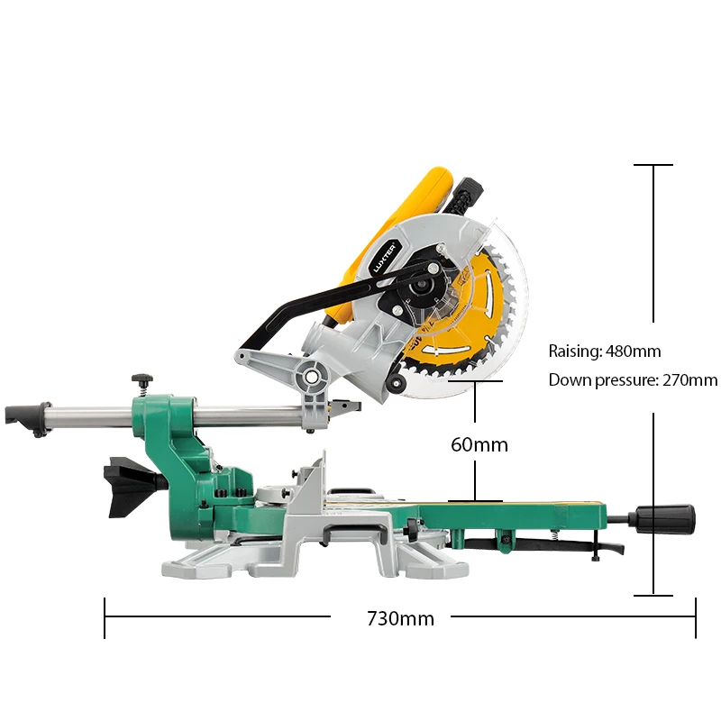 190mm 1500W Sliding Miter Saw Aluminium Wood Plastic Cutting Sliding Miter Saw