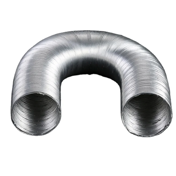 Stainless steel telescopic pipe, corrugated smoke exhaust pipe, air duct, range hood ventilation pipe, 25-300mm