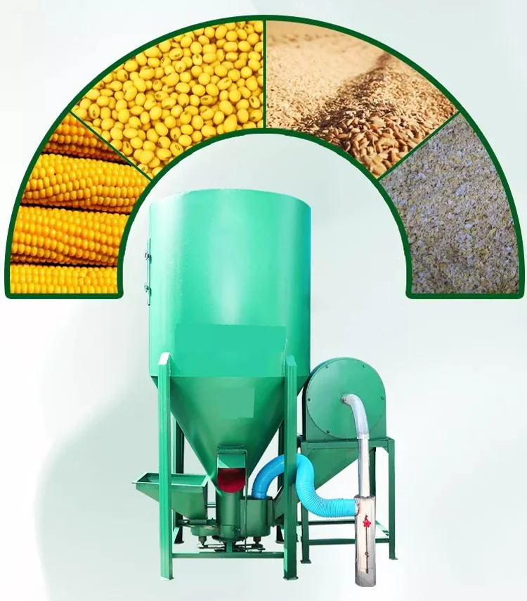 Electric animal feed crusher and mixer hammer mill/chicken feed mixing machine/electric feed mixer