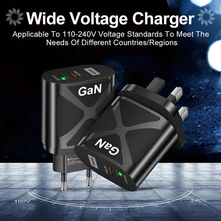 65W Fast Charger with Gan Tech