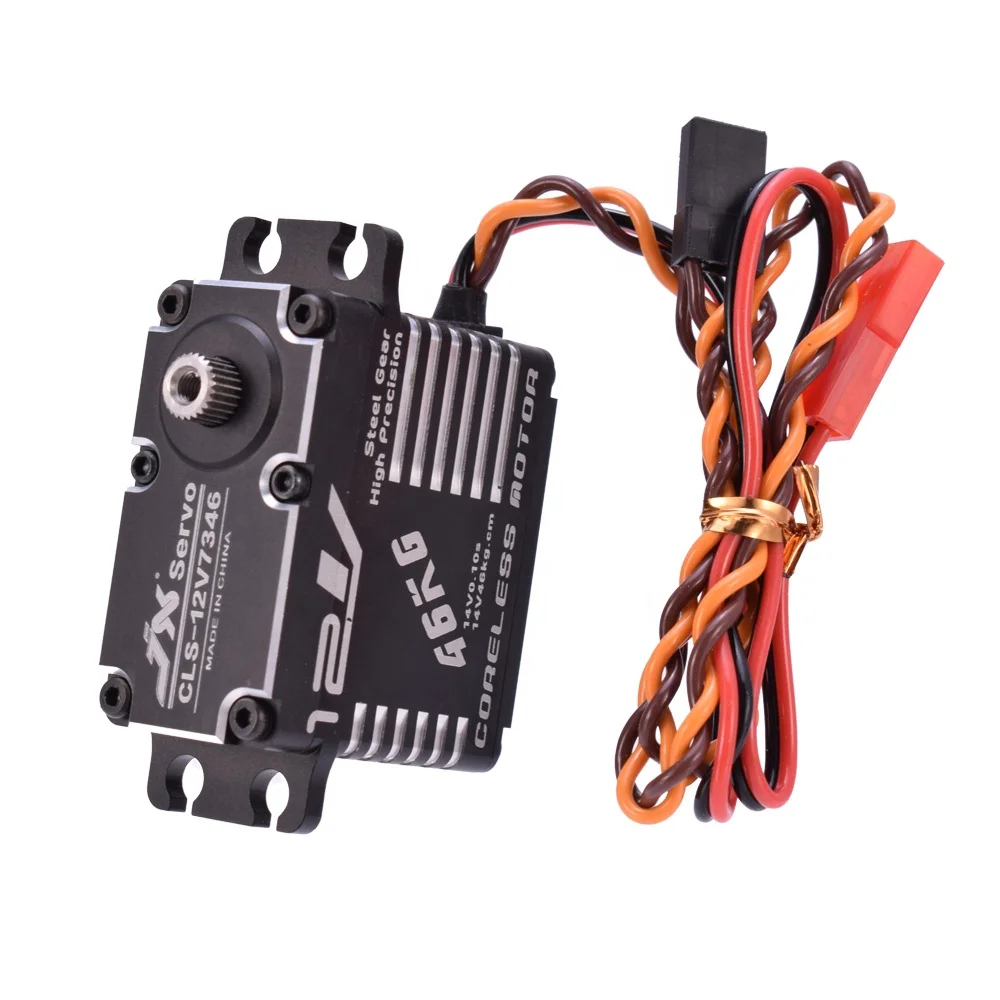 JX Servo CLS-12V7346 46KG 12V Digital Coreless Motor Steel Gear Servo For RC Car Robot Helicopter Boat Airplane