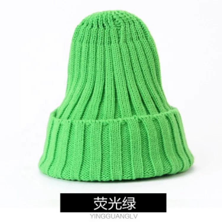 Женская шапка унисекс из смеси хлопка, однотонные теплые мягкие вязаные шапки в стиле хип-хоп, мужские зимние шапки, женские шапочки, облегающие шапки для девочек, оптовая продажа