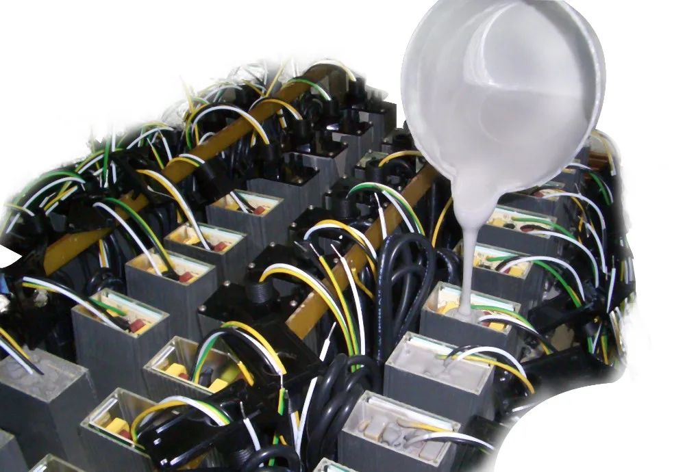 SD6109 Two-Component Thermal Sealing Adhesive PU Epoxy Resin for PU LED Article Lamp