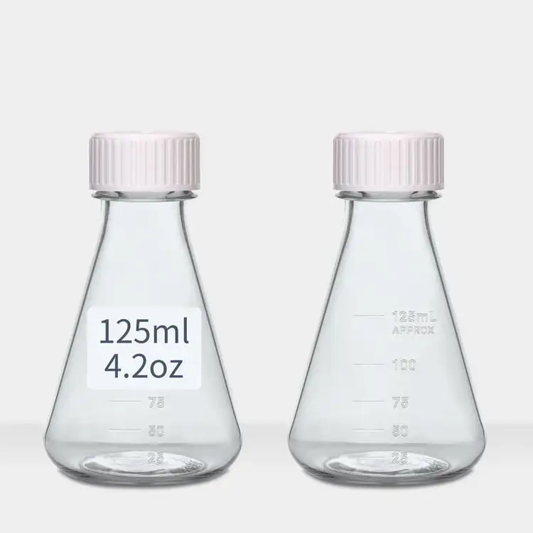 Стерильные поликарбонатные колбы Erlenmeyer 125 мл 4 2