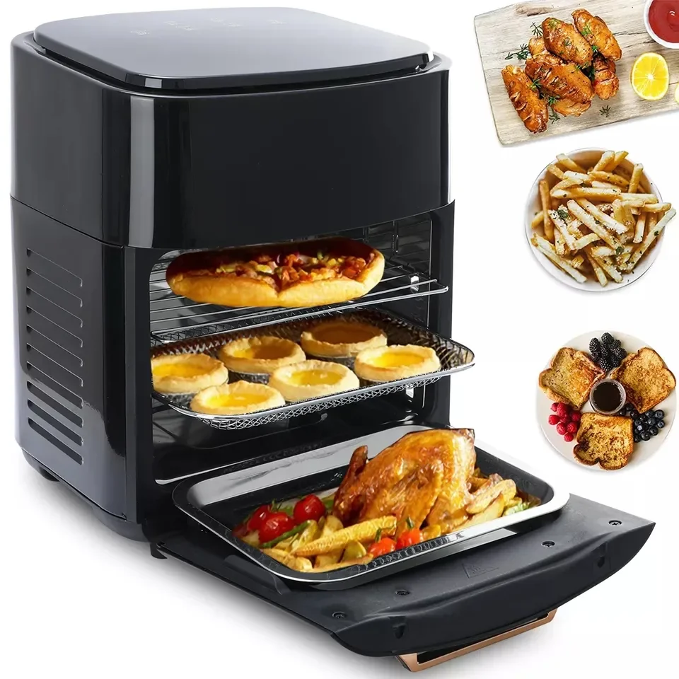 Factory OEM Customized Wholesale Air Fryer Multifuncional Microwave Air Fryer 10L 12L Liters Digital Smart Air Fryer Oven