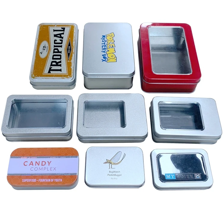 hot selling high quality small green Iron rectangular tins can soap candy mini metal tinned boxe candied custom