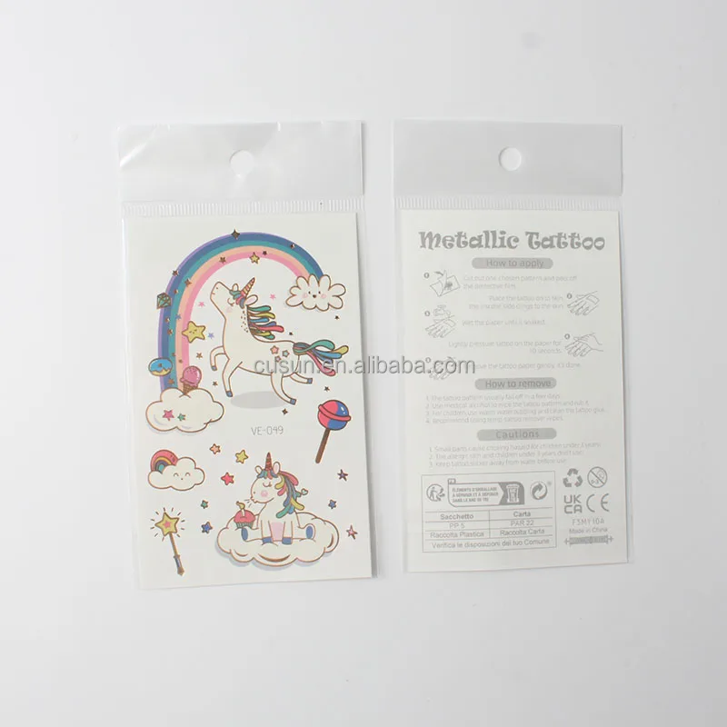 wholesale cartoon tattoo stickers for kids funny water transfer temporary tattoos for kids