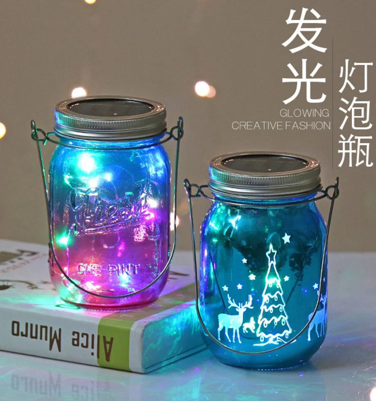 Decoration Wholesale Waterproof Solar Light Led Mason Jar