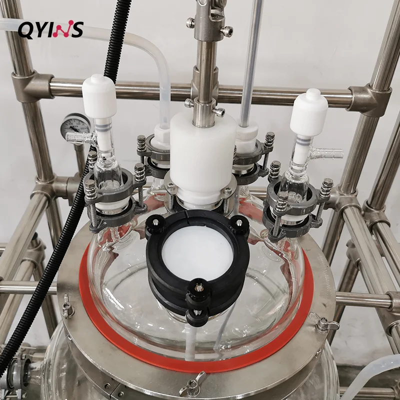 Customized jacketed glass solid liquid separation high purity metal process stirring reactor Nutsche filter reactor