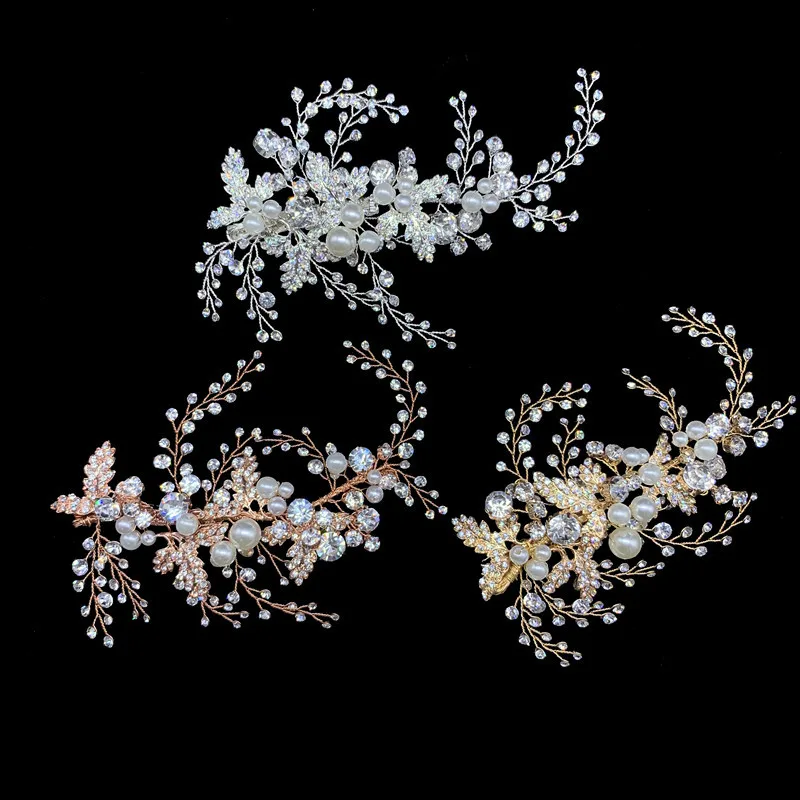 RE3841 New Design Rhinestone Crystal Bridal Headpiece wedding hair dress hair clip