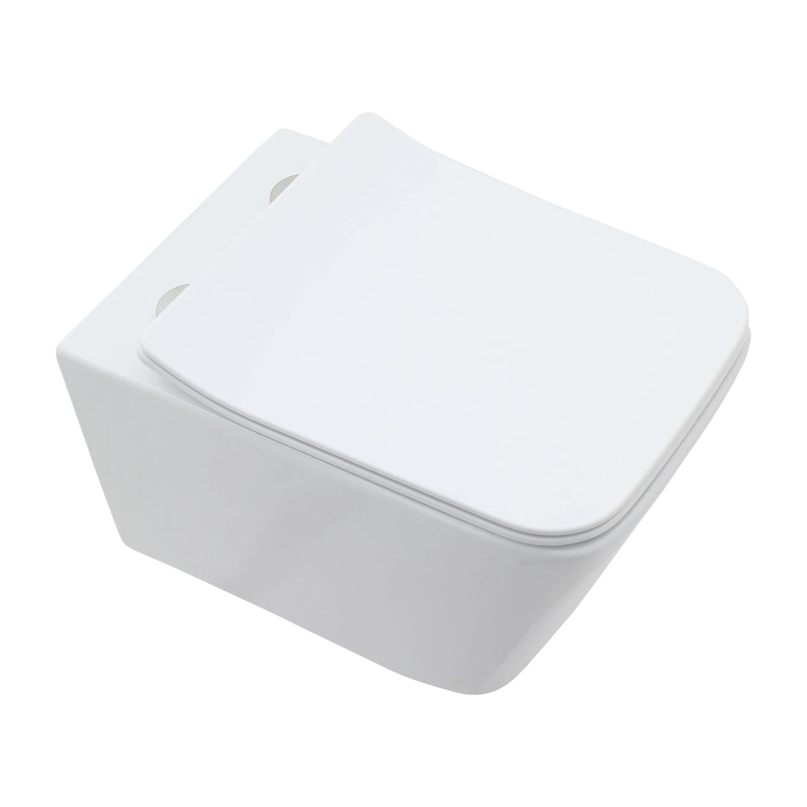 In-Wall Toilet Combo Set & Carrier System Wall Mounted Toilet with Soft Closing Seat 1.1GPF/1.6 GPF Dual Flush White 21 * 16