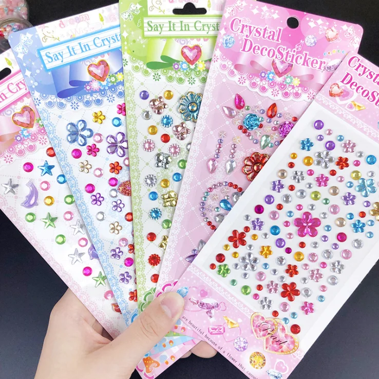 Crystal Acrylic Diamond Stickers Stage Decoration Girl Creative Diy Stickers