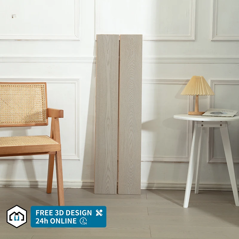 Factory Customized Light Brushed Varnish UV coating White oak Engineered Wood Flooring