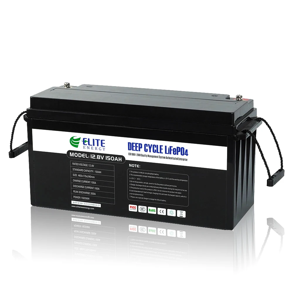 12V Li ion Solar Battery Pack 12V 100Ah 150Ah 200Ah Lithium ion Battery SLA Replacement LiFePO4 Battery with Bluetooth