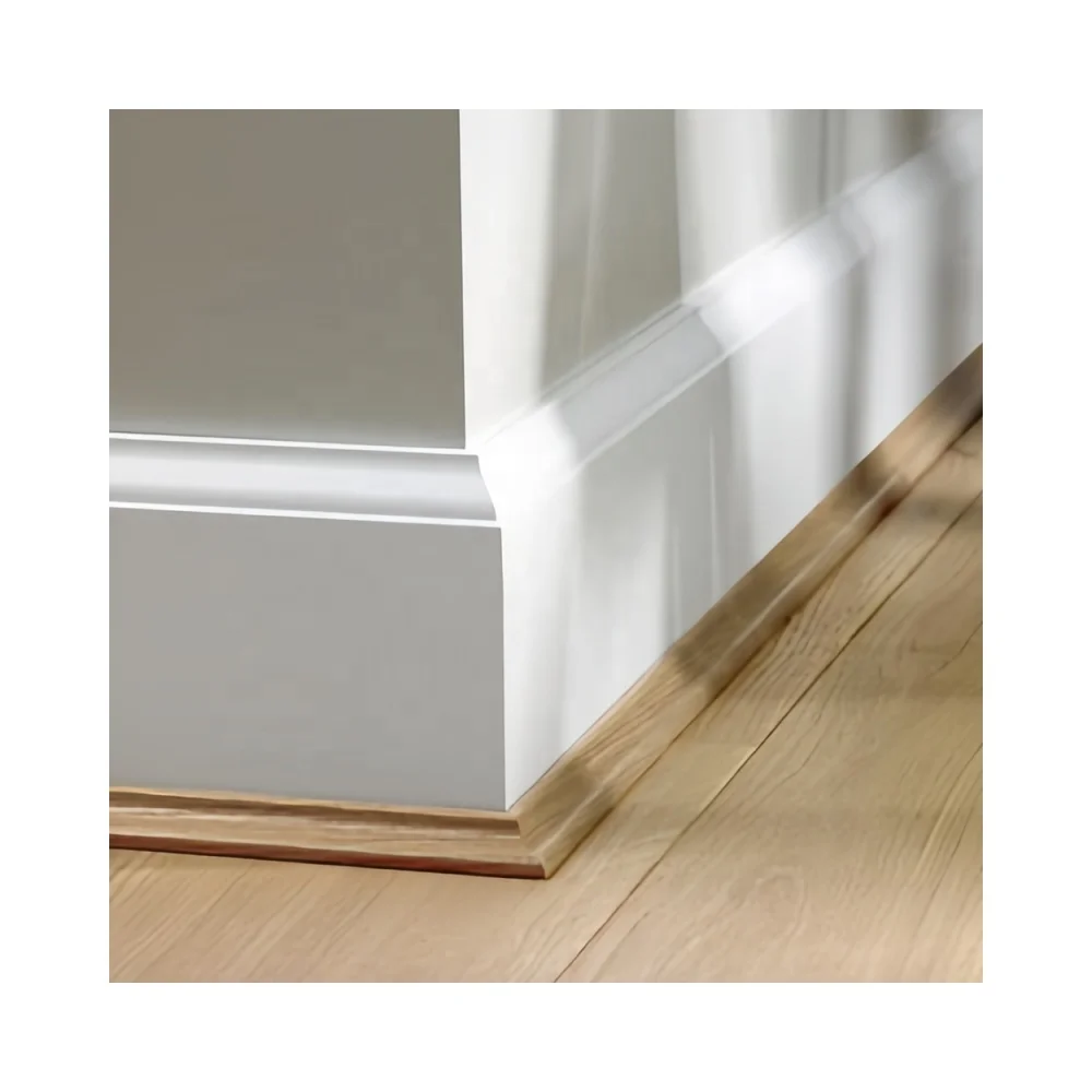 Modern White Primed Wooden Skirting Board MDF Baseboard