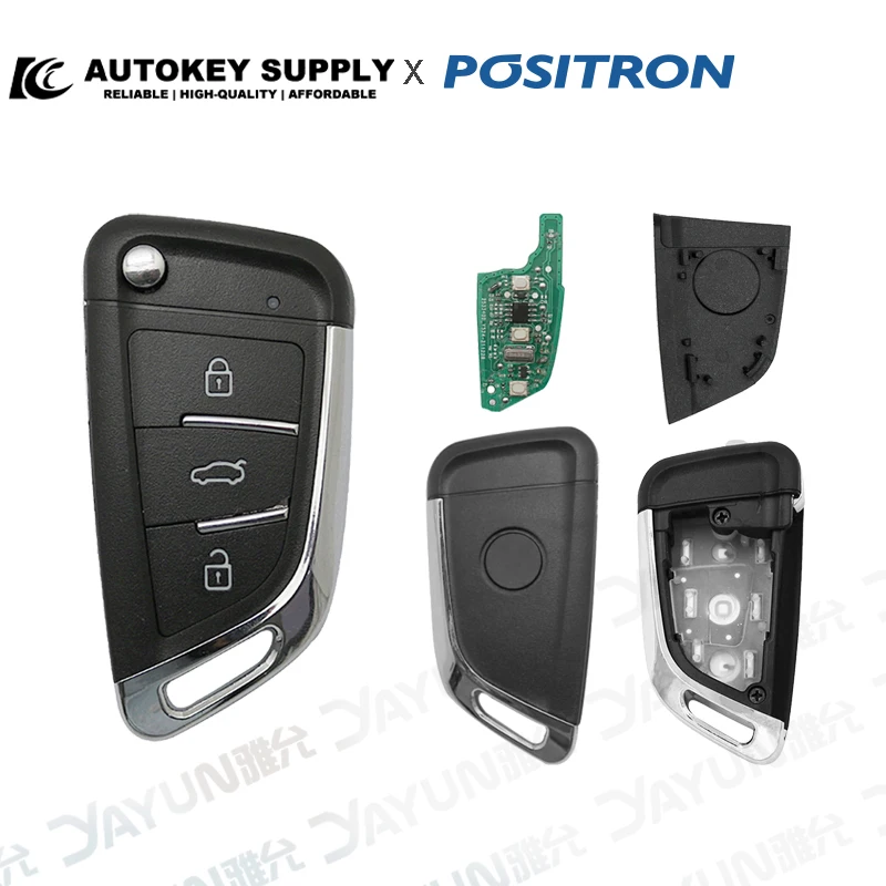 Chave Canivete Modificada KeYDIY Flex Alarme Positron Linha 293 e 300