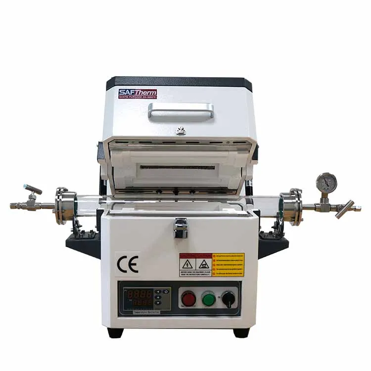 MaxTemperature 1200 Degree Tube Furnace Inert Atmosphere Furnace With Vacuum Pumps Flange