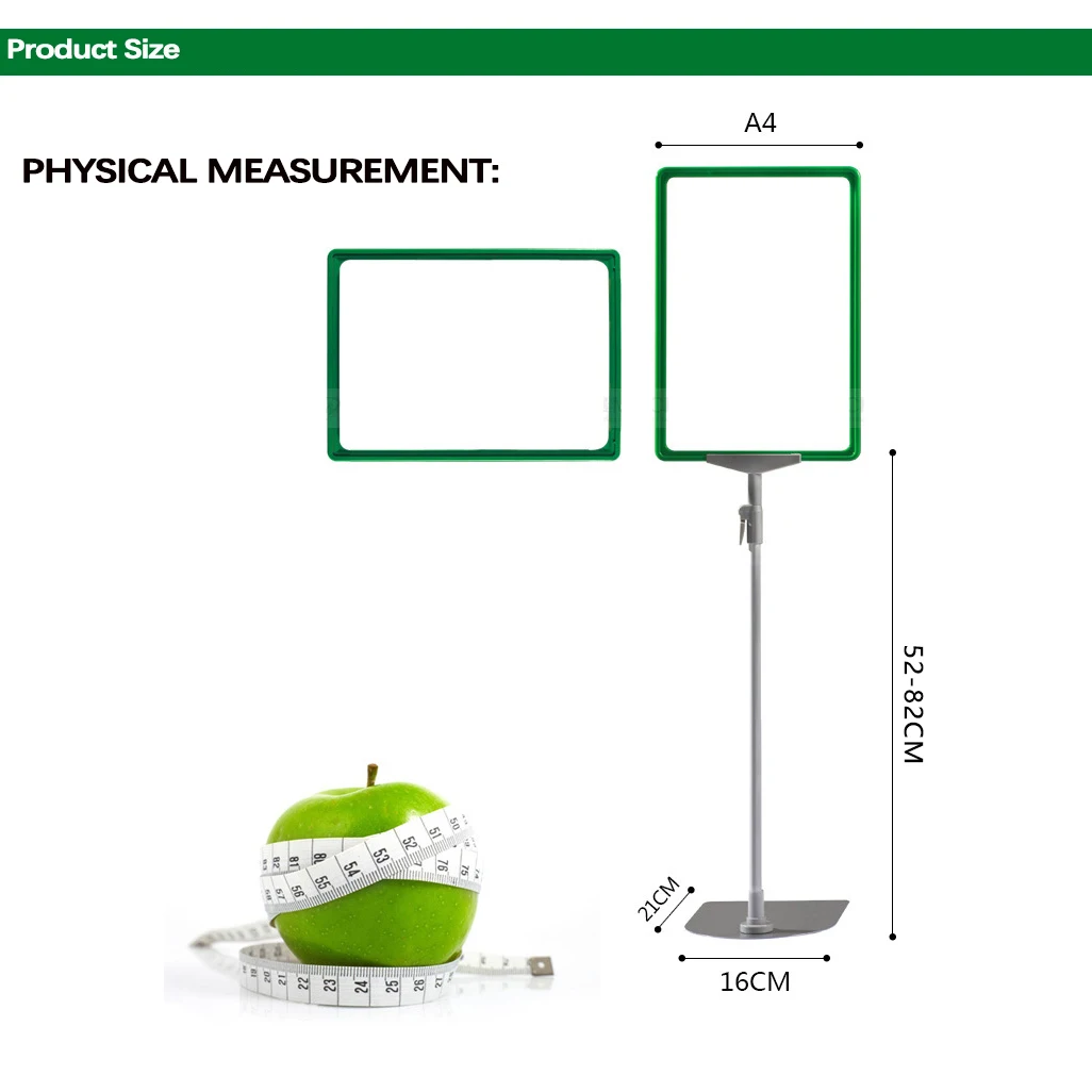 Supermarket Metal Promotion Poster Display Stand Advertising Display Stand