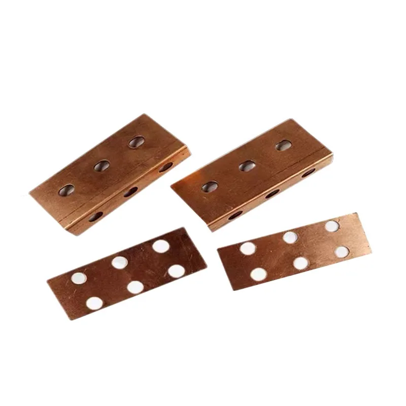 Metal Stamping Electrical Contacts Clips Brass Stamping Flat Springs Battery Contacts For Socket And Switch