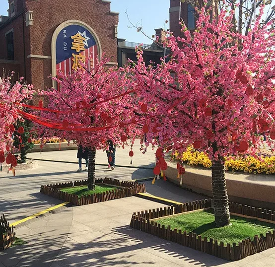Simulation peach blossom single dried flower