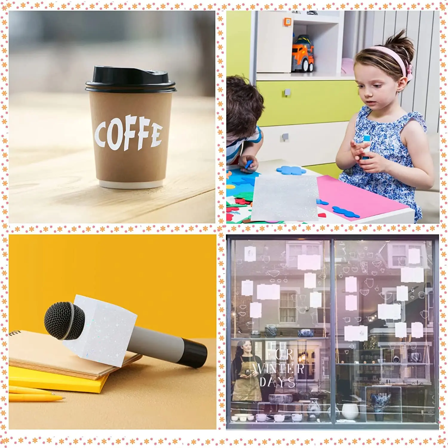 Custom Clear A4 Vinyl Sticker Paper Self-Adhesive Waterproof Transparent Holographic Sticker Paper