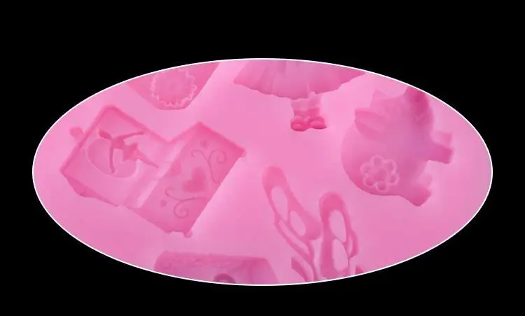 China factory cheap little doll toy design silicon fondant moulds for fondant