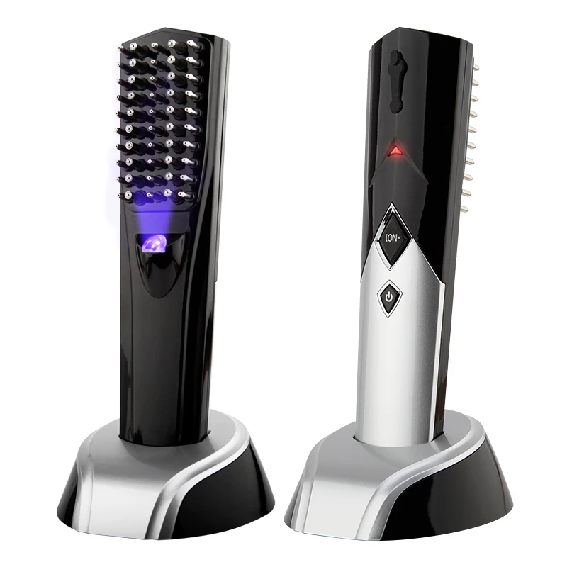 Infrared Blue Negative Ion Led Light Therapy Laser Massage Hair Comb