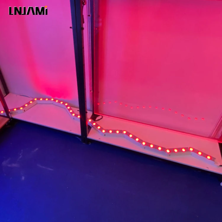 LNJAMI 24V DMX DALI Linkable RGB Linear Flexible LED Wall Washer Lights For Outdoor Architectural Hotel Exterior Lighting