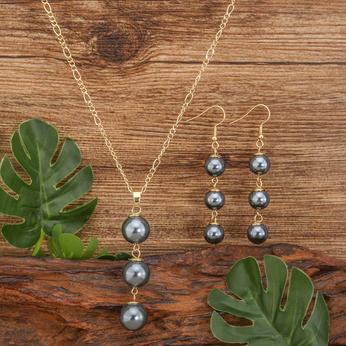 Hot selling new minimal shell pearl pendant necklaces fashion jewelry sets necklace