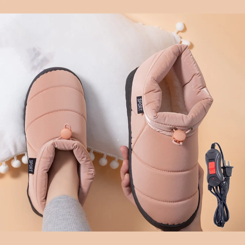 Горячая Распродажа Amazon, электрические микроволновые Подогреваемые Тапочки