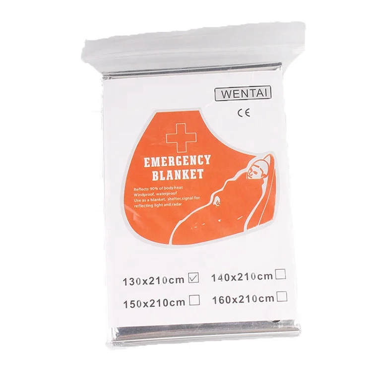 Наружное аварийное одеяло из майлара для оказания первой помощи