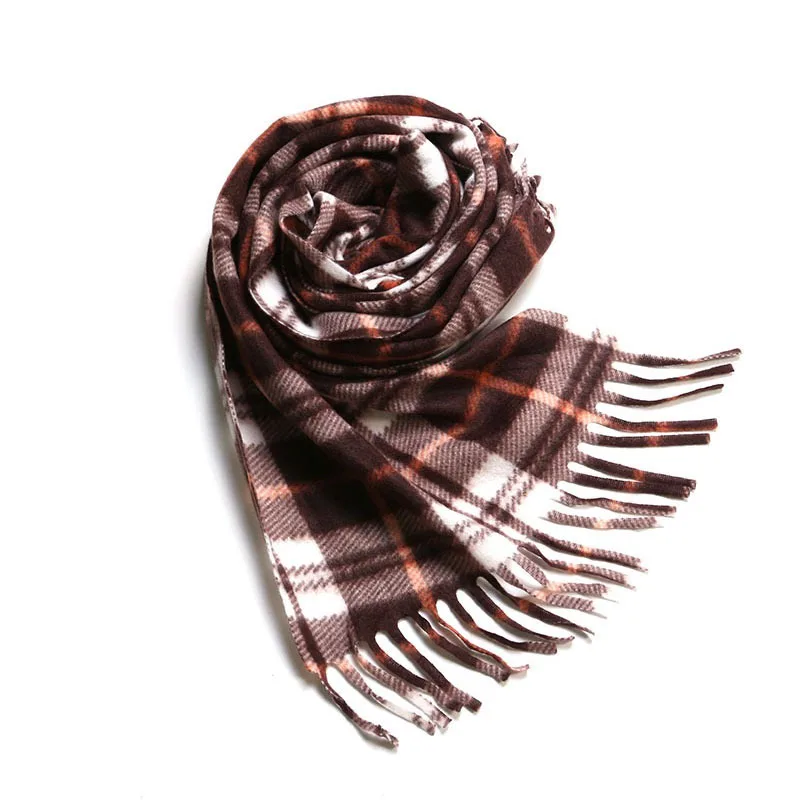 MIF REFUGEE Customizable Cashmere Plaid Polar Fleece Shawls Polyester Hijab Other Scarves for Women