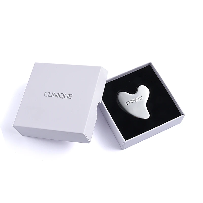 New Design Custom Metal Zinc Alloy Brass Grasha Electroplate Guasha Facial Tool