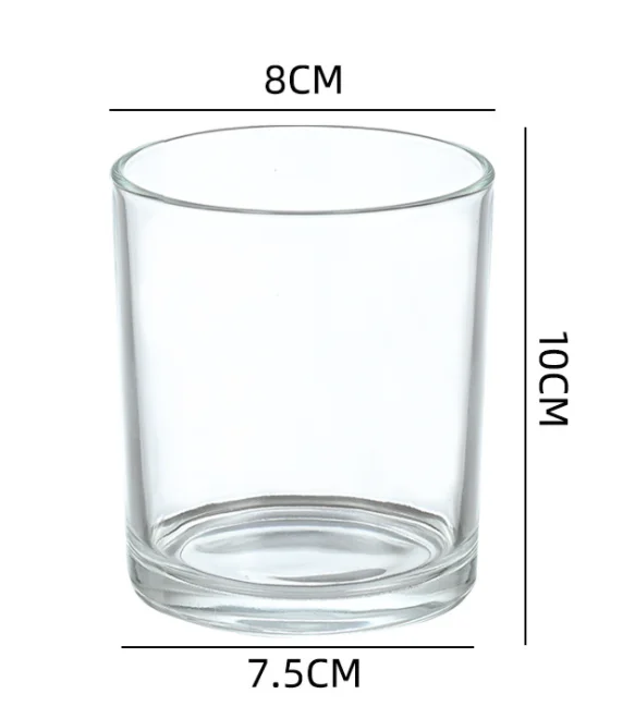 Different size Candle glass jars with Natural wooden lids bamboo lids