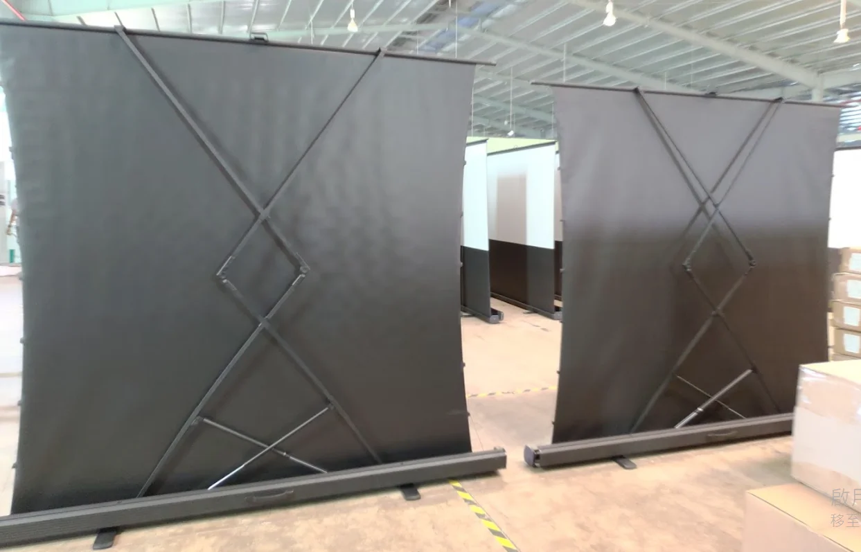 TELON 120 inch Motorized floor up  Projector Screen Integrated Cabinet for 4K/8K UST Laser Projection Screen