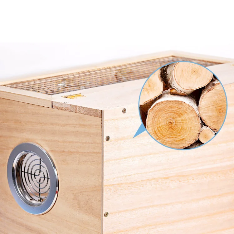 
Meeno Eco-friendly Pet Cage Transparent Large Wooden Hamster Cage 