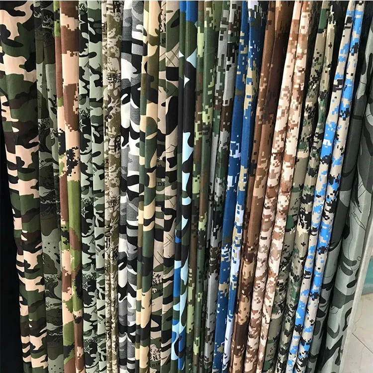 Wholesale waterproof camo fabric 100% Polyester eco-friendly camouflage printed fabric